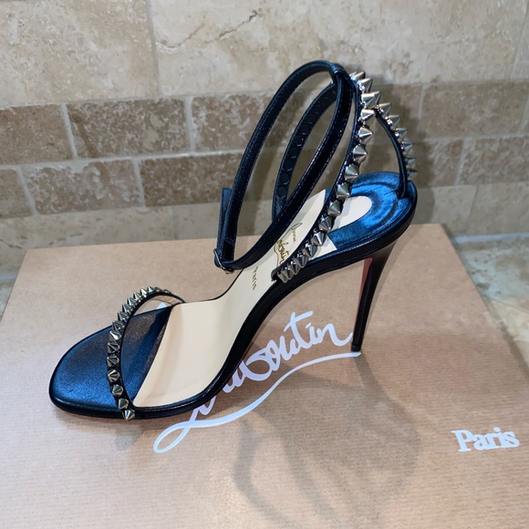 **SOLD**Christian Louboutin So Me spike sandal 35 - Picture 9 of 10